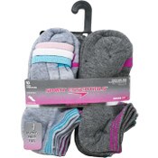 Wholesale - 10pk GIRLS SP STRIPED WELT HC NS SOCKS W/BONUS SIZE 6-8, UPC: 193159058753